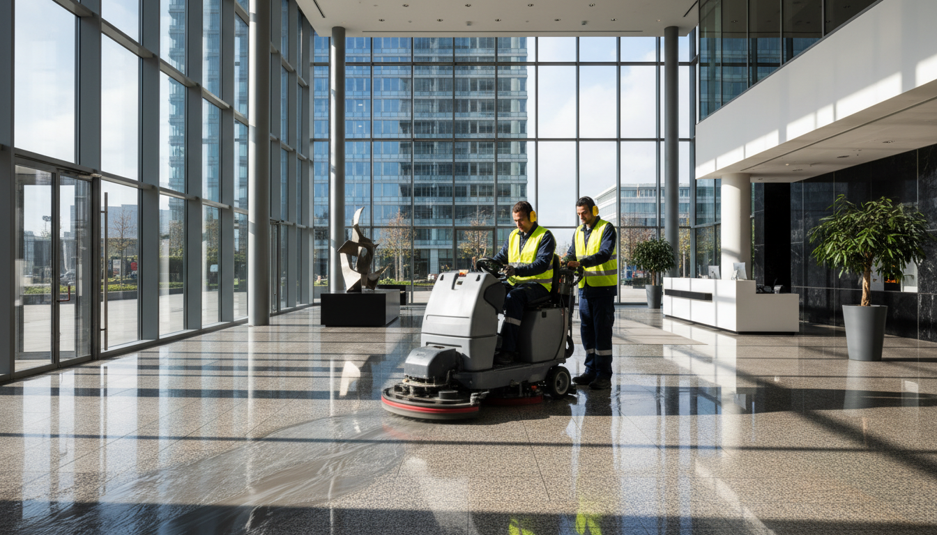 Nettoyage industriel à Courbevoie — Experts propreté B2B